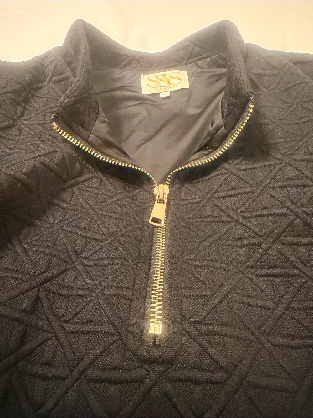 SSYS Textured Black Zip-Front Dress - Picture 7 of 8